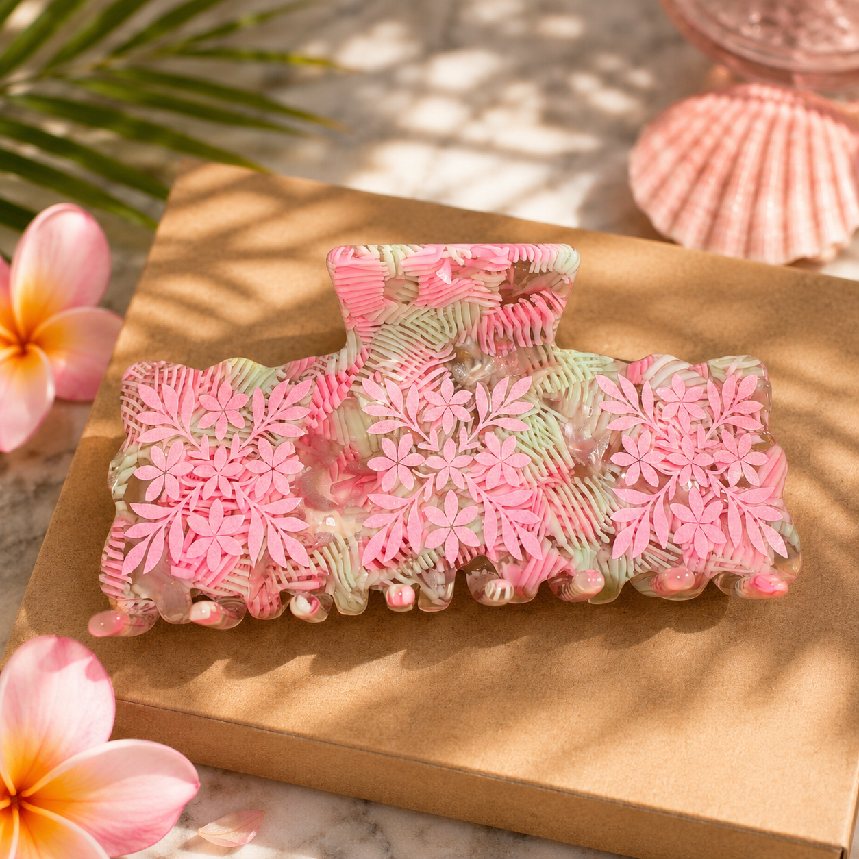 HAIR CLAW WATERMELON SHERBERT