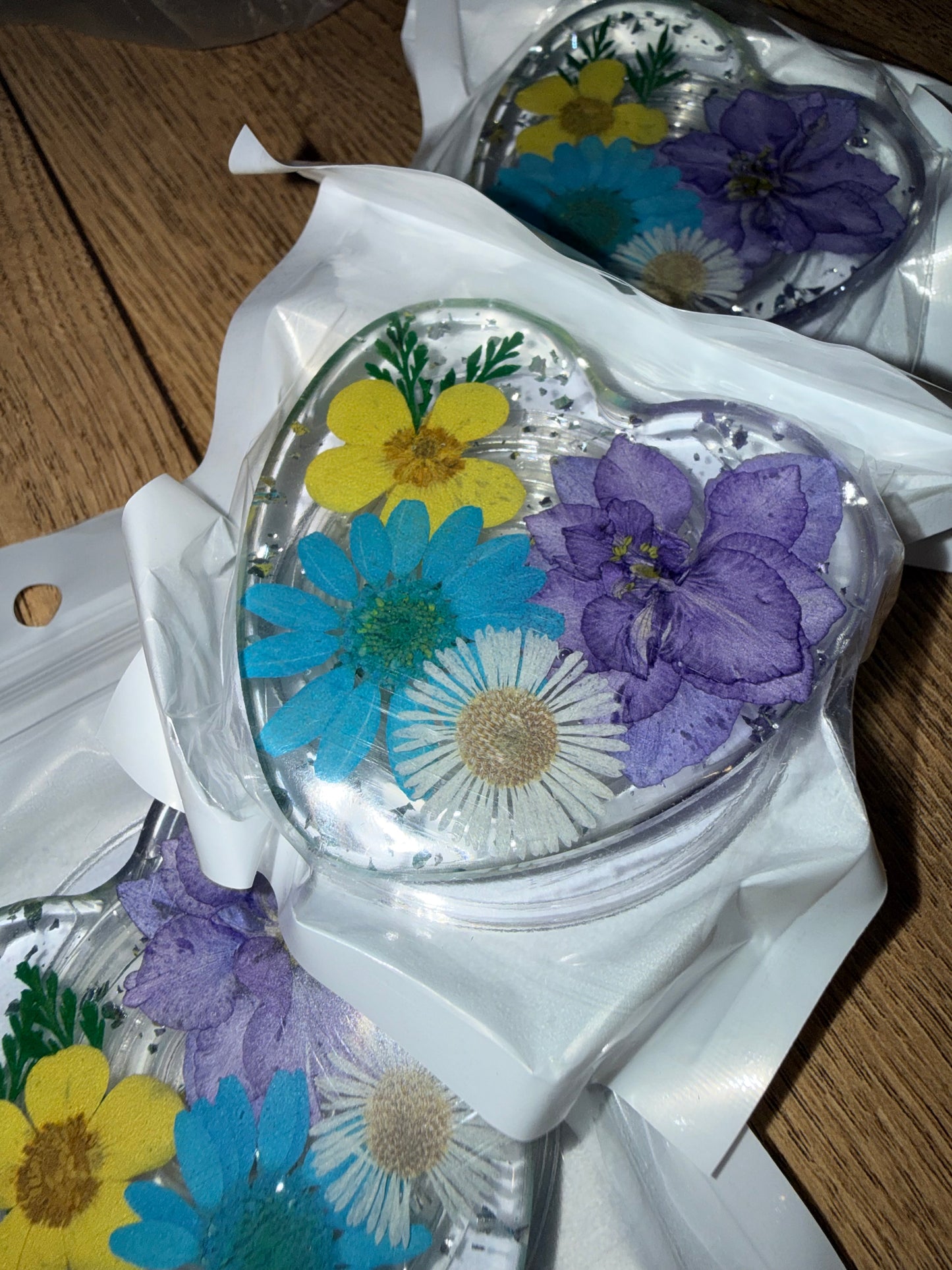 MAG SAFE PHONE GRIP FLOWER BLUE/PURPLE