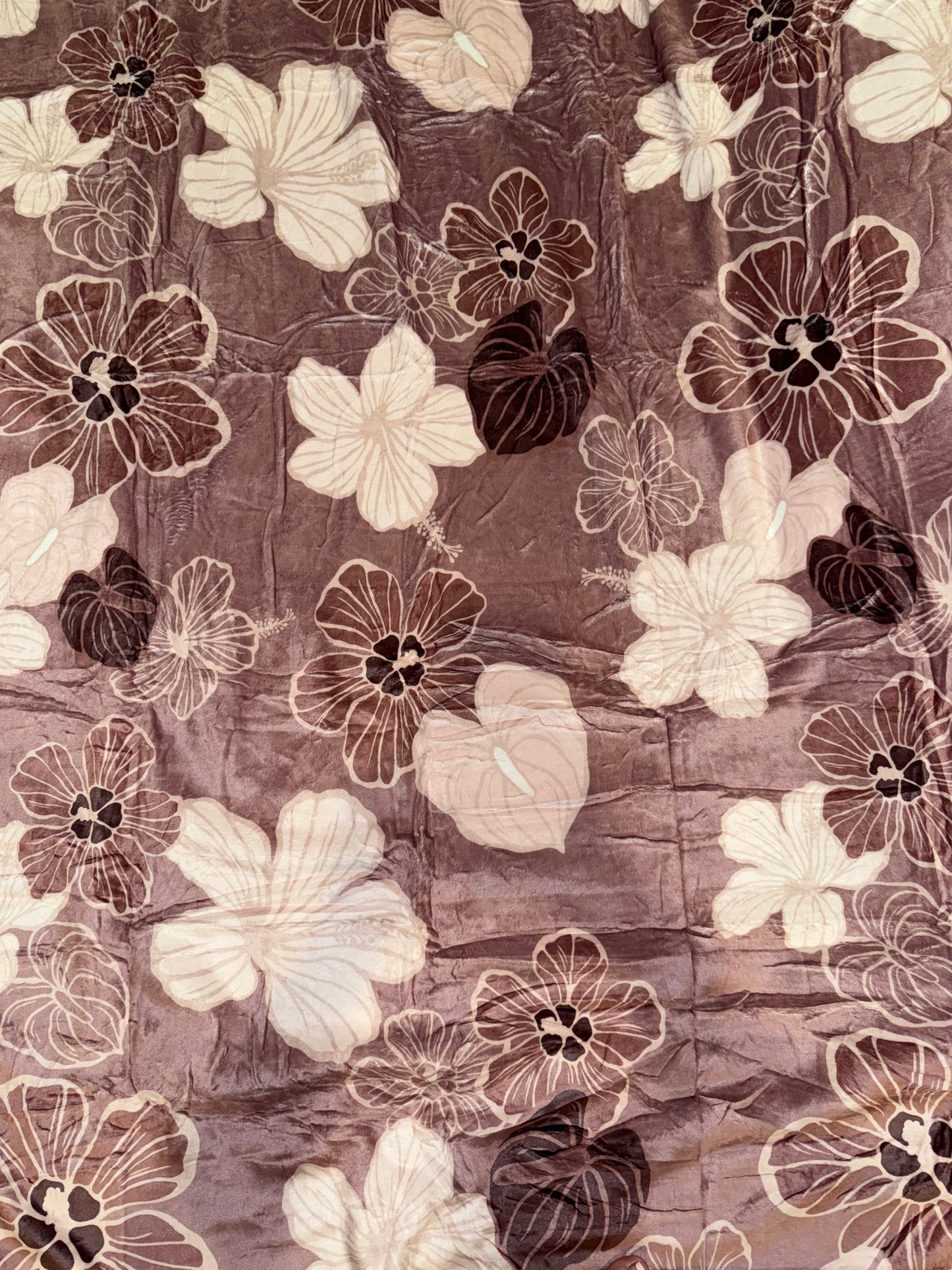 BLANKET CHOCOLATE HIBISCUS 60x80"
