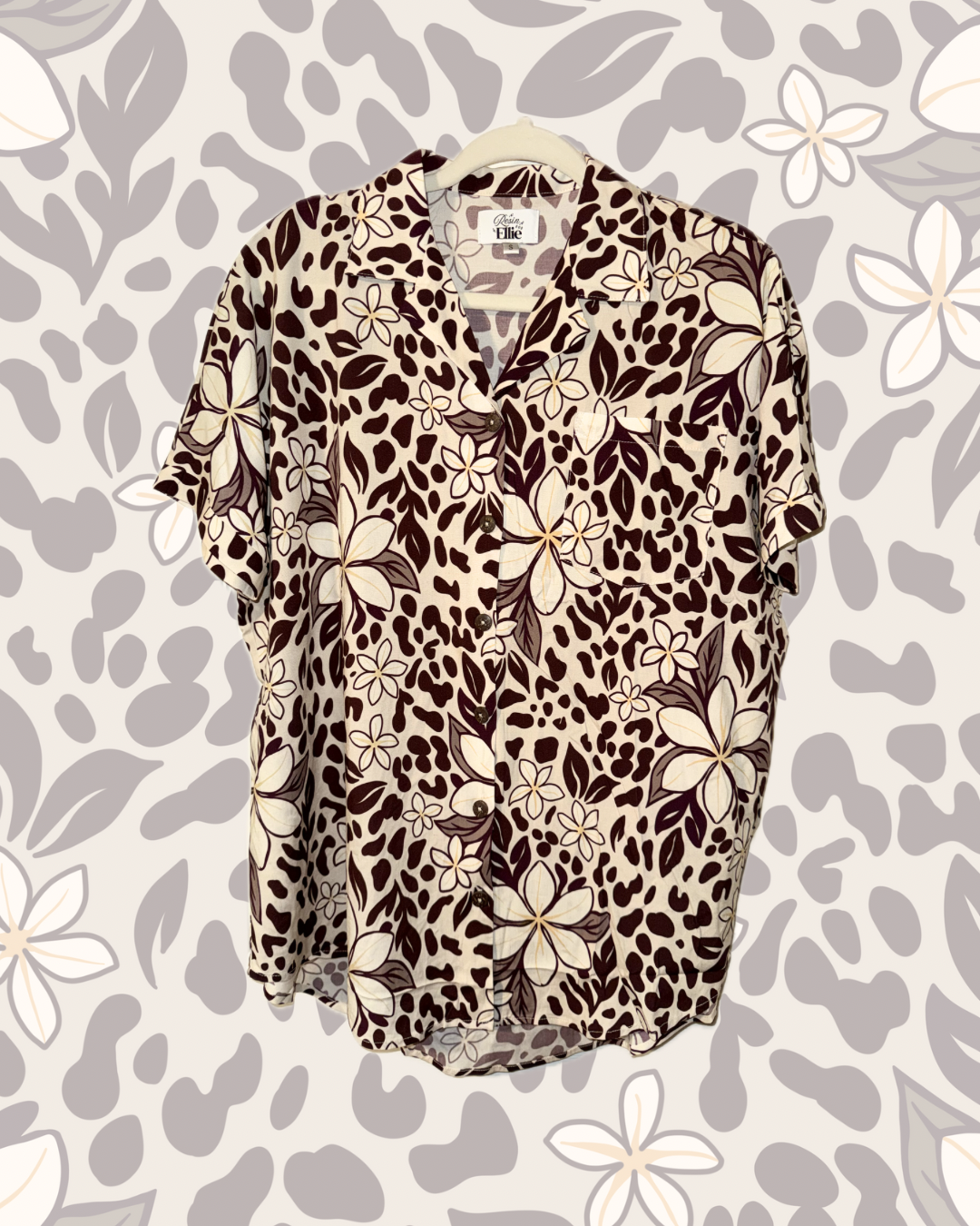 SHIRT LEOPARD PLUMERIA