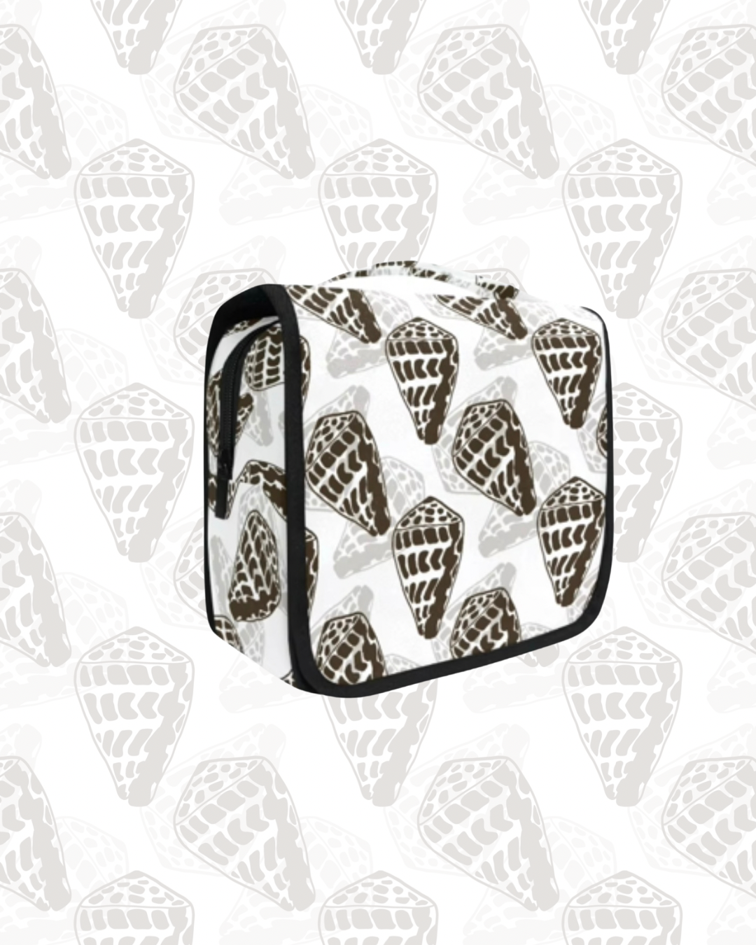 TRAVEL TOILETRY BAG HEBREW CONE SHELL