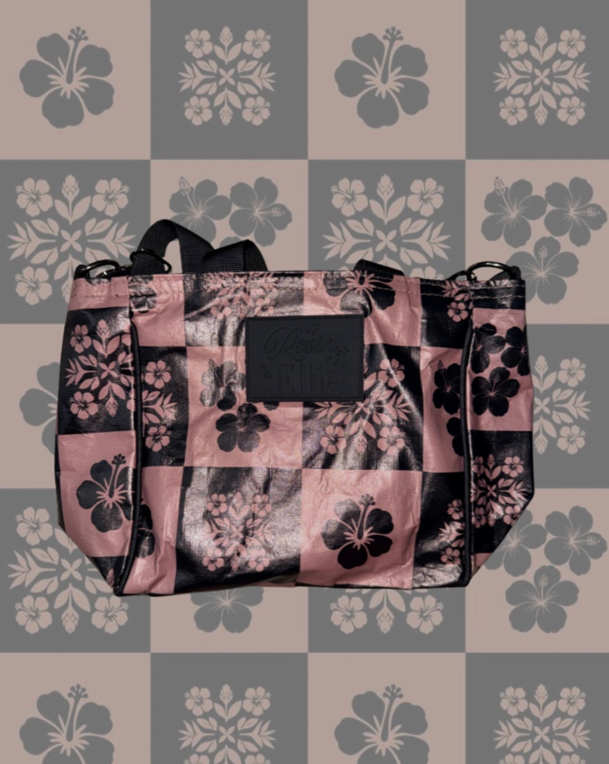 MINI TOTE/CROSSBODY HIBISCUS LATTE