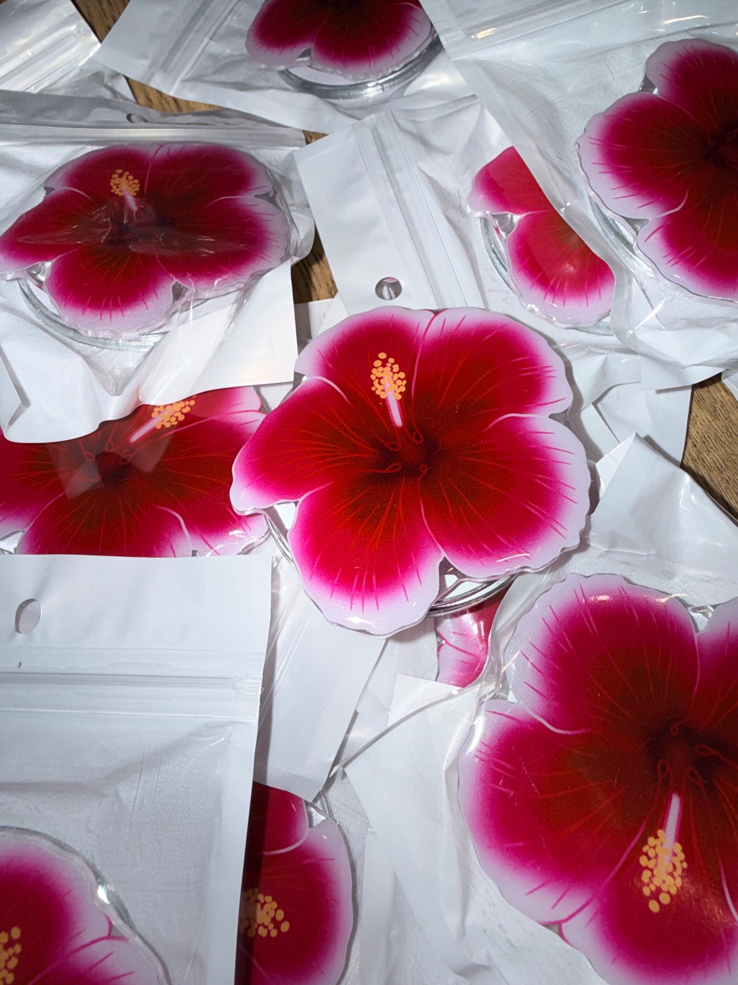MAG SAFE PHONE GRIP HIBISCUS FUCHSIA