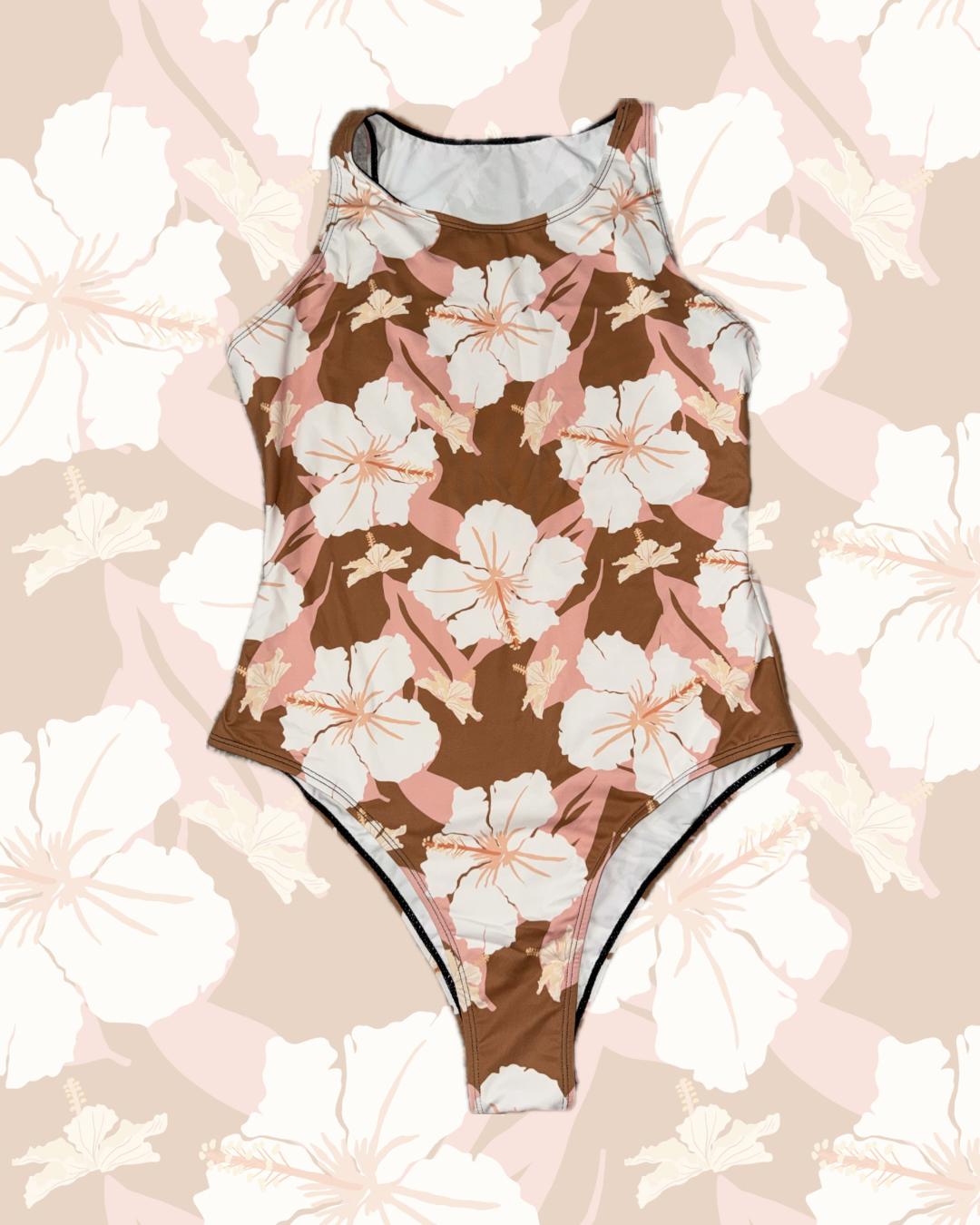 BODYSUIT HIBISCUS BROWN