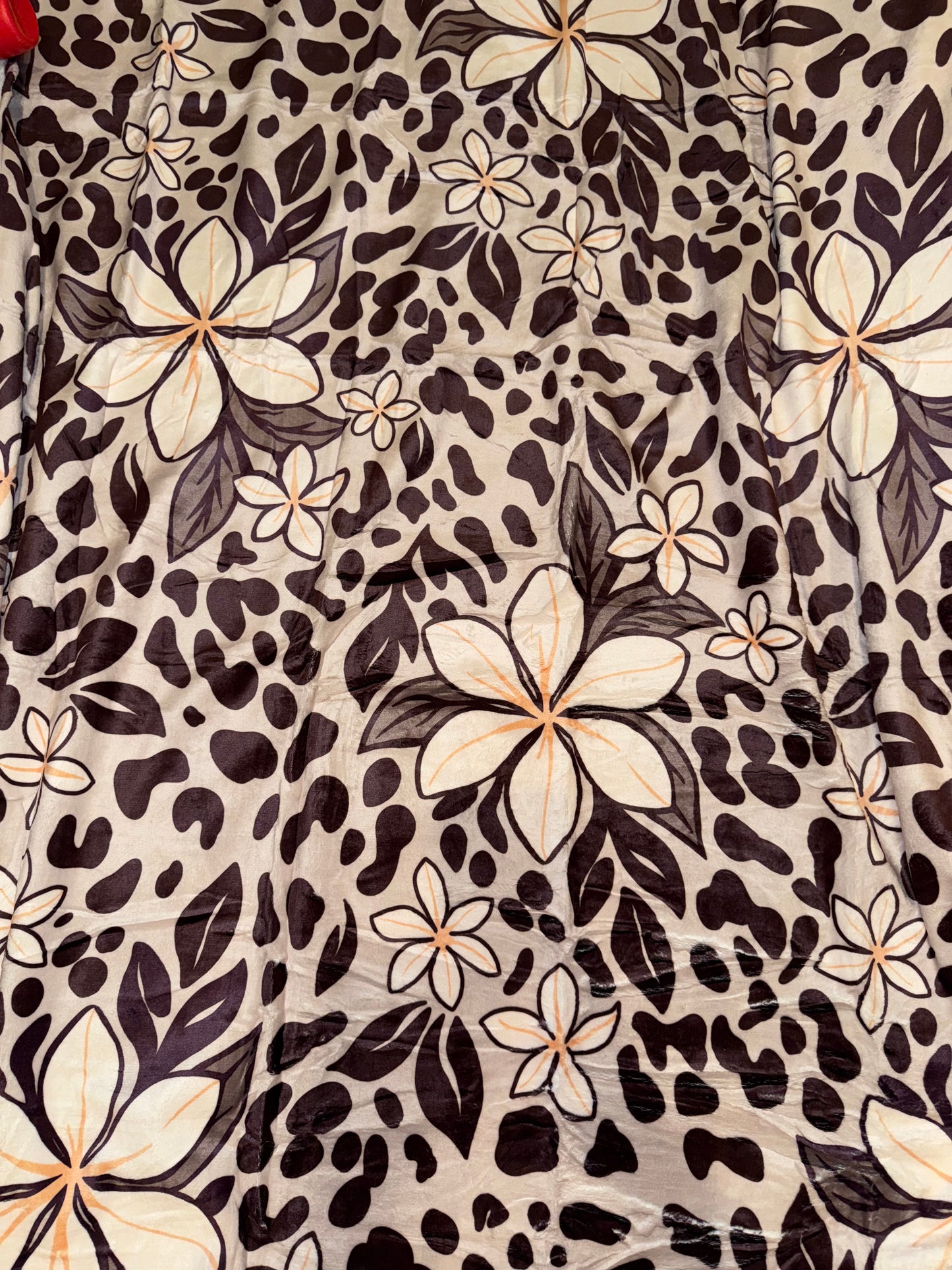 BLANKET LEOPARD PLUMERIA 60x80"