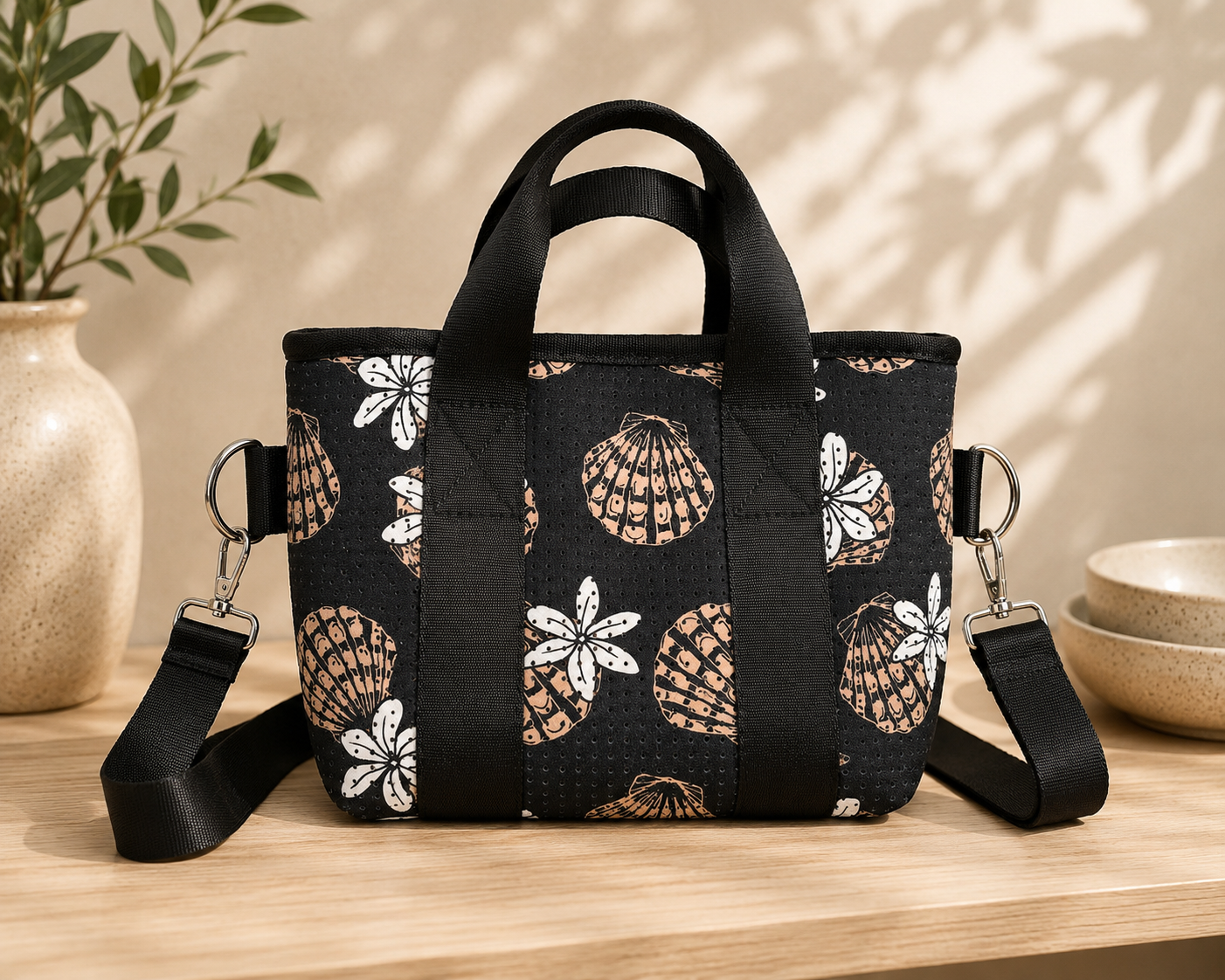 MINI NEOPRENE TOTE/CROSSBODY