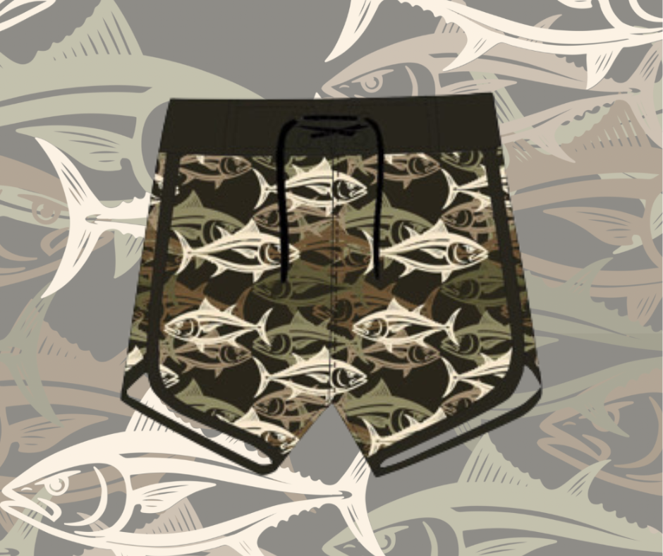 BOY'S SHORTS CAMO AHI
