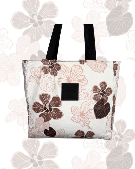 TOTE CREAM HIBISCUS HAU