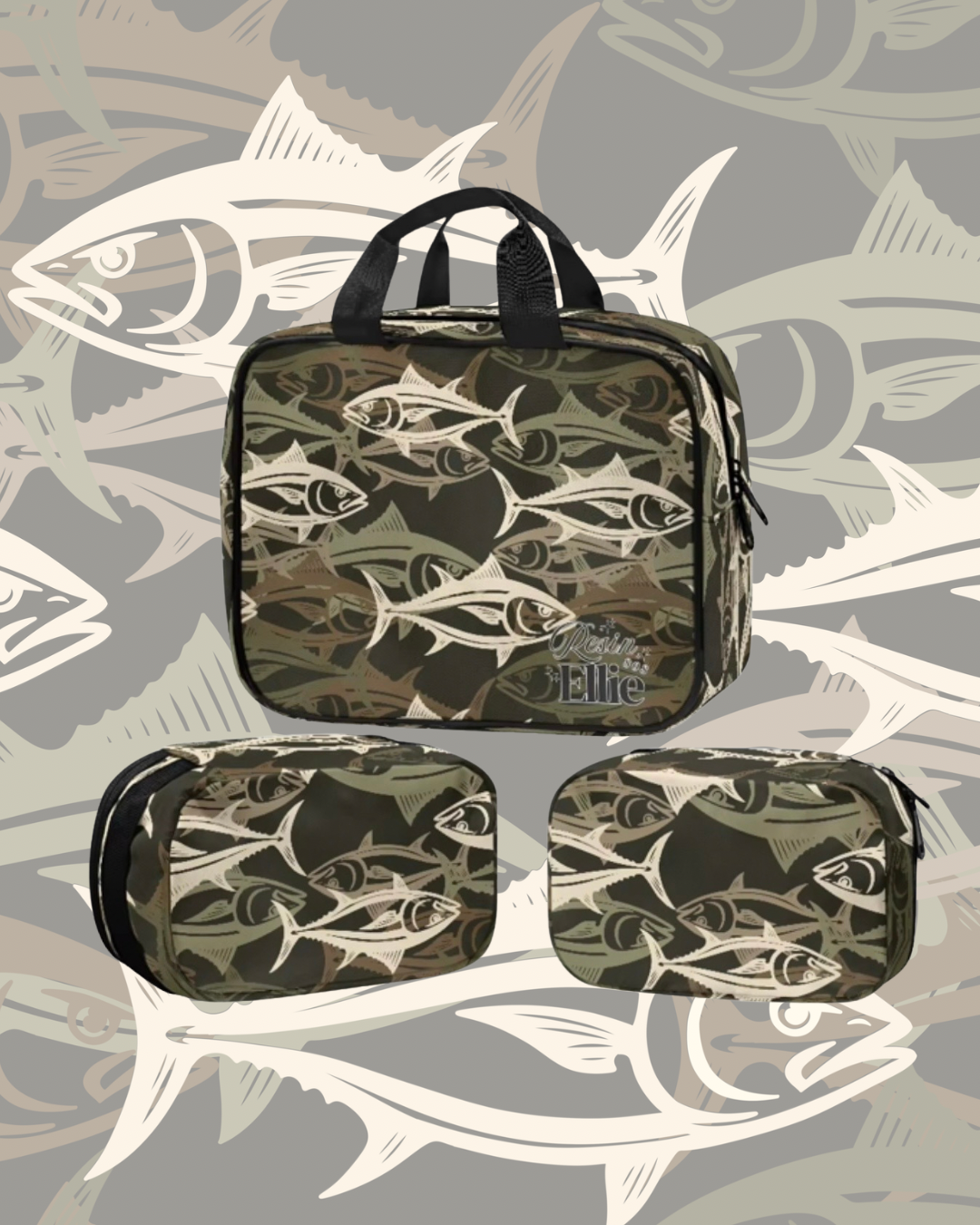 TOILETRY BAG 3-PC CAMO AHI