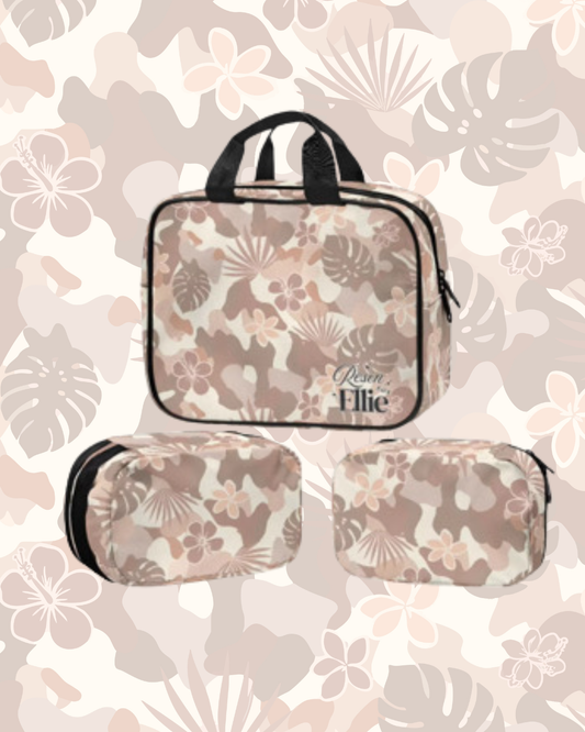 TOILETRY BAG 3-PC MAUVE CAMO