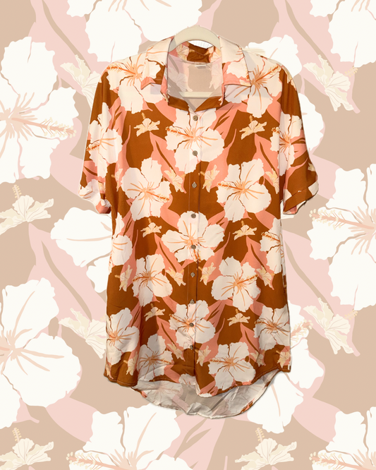 DRESS BROWN HIBISCUS