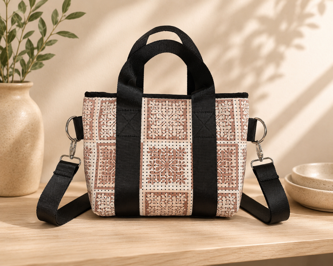 MINI NEOPRENE TOTE/CROSSBODY