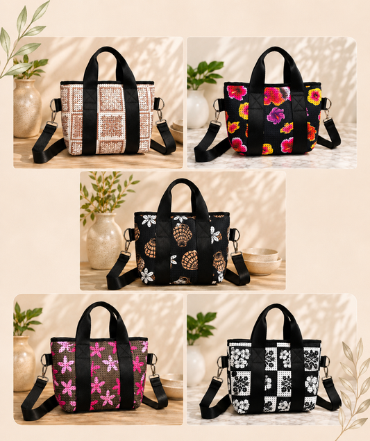 MINI NEOPRENE TOTE/CROSSBODY