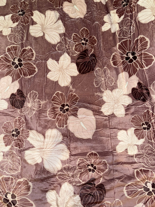 BLANKET CHOCOLATE HIBISCUS 60x80"