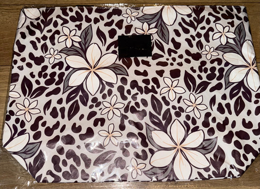 TOTE LEOPARD PLUMERIA