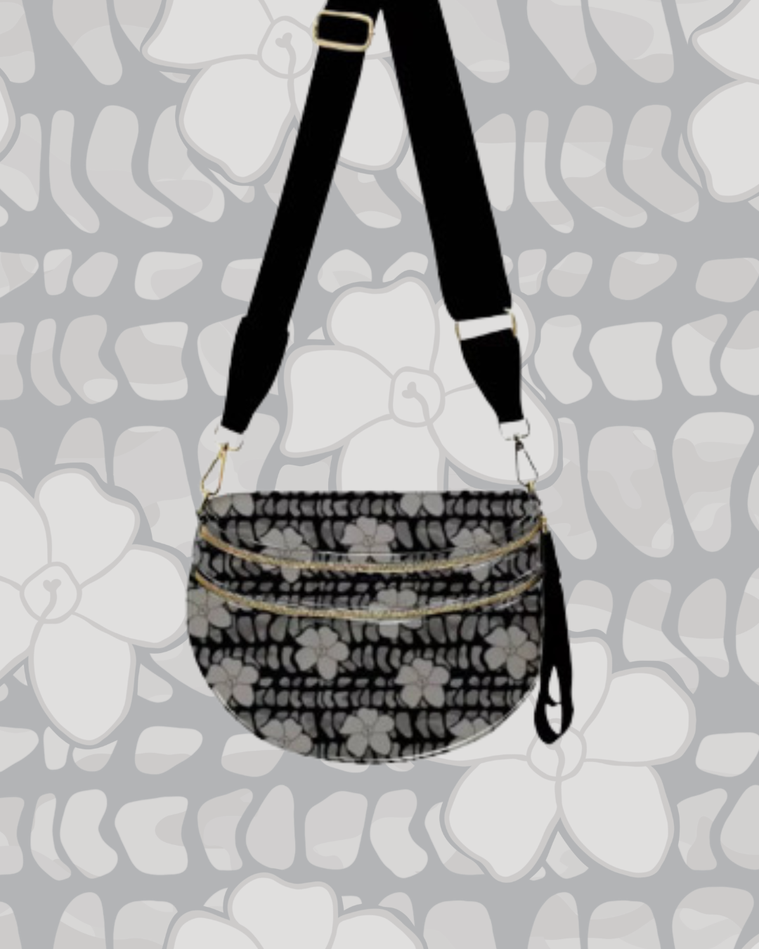 BELT BUM BAG CAMO HEBREW PUAKENIKENI (GOLD HARDWARE)