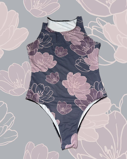 BODYSUIT TULIP BLOOM GRAY