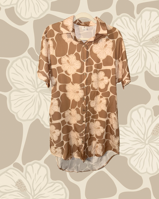DRESS HIBISCUS GIRAFFE