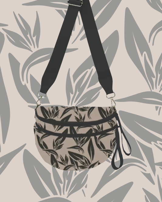 BELT BUM BAG BIRD OF PARADISE (SILVER HARDWARE)
