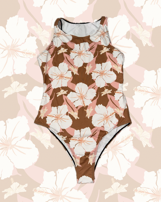 BODYSUIT HIBISCUS BROWN