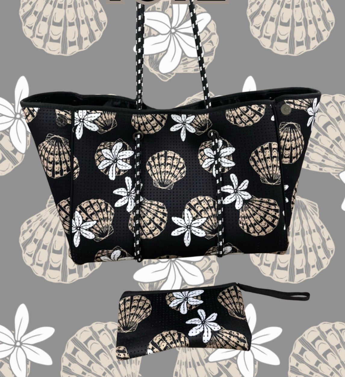 NEOPRENE TOTE SUNRISE TIARE