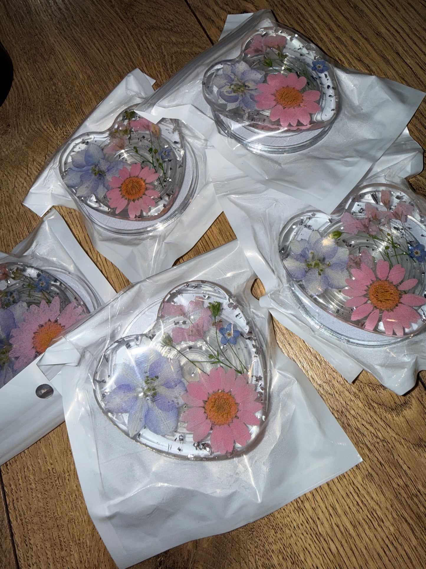 MAG SAFE PHONE GRIP FLOWER PINK/LAVENDER