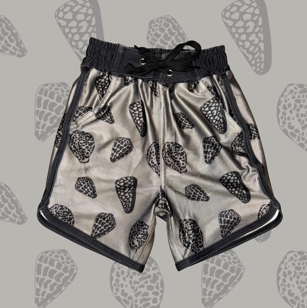 BOY'S SHORTS SHELLS BLACK