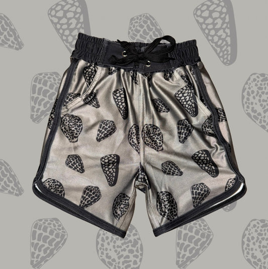 BOY'S SHORTS SHELLS BLACK