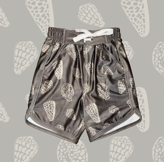 BOY'S SHORTS SHELLS GRAY