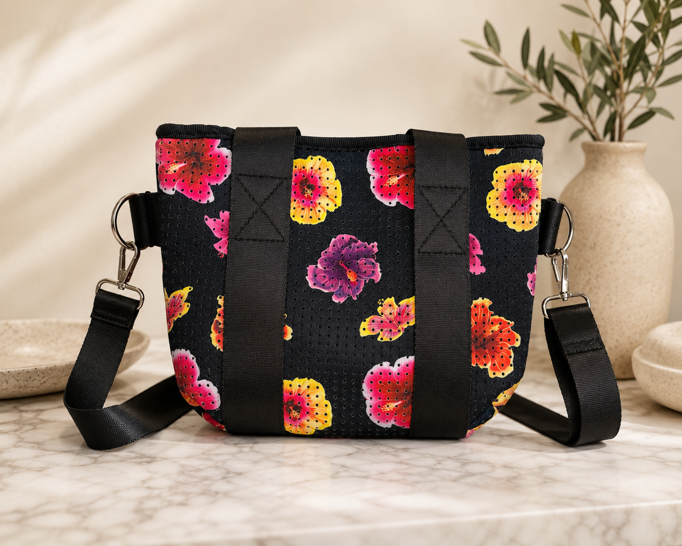 MINI NEOPRENE TOTE/CROSSBODY