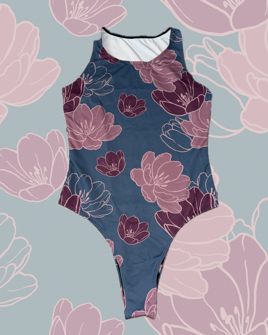 BODYSUIT TULIP BLOOM BLUE