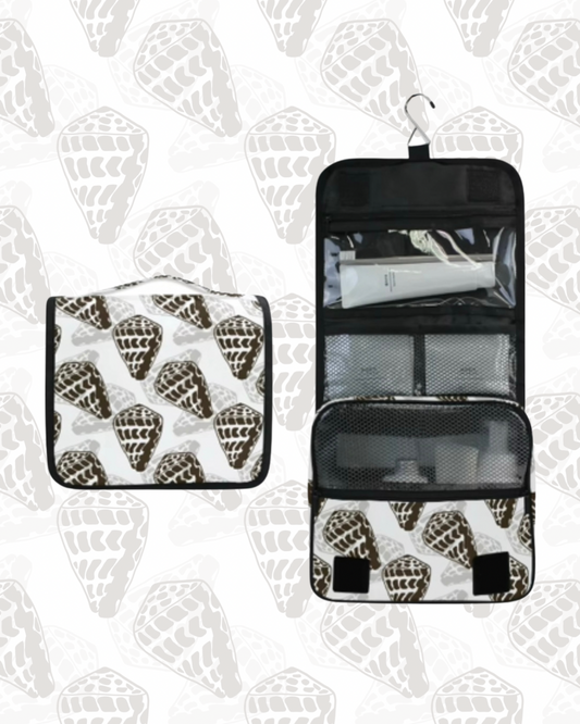 TRAVEL TOILETRY BAG HEBREW CONE SHELL